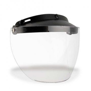 Universal Three-Snap Clear Flip Visor